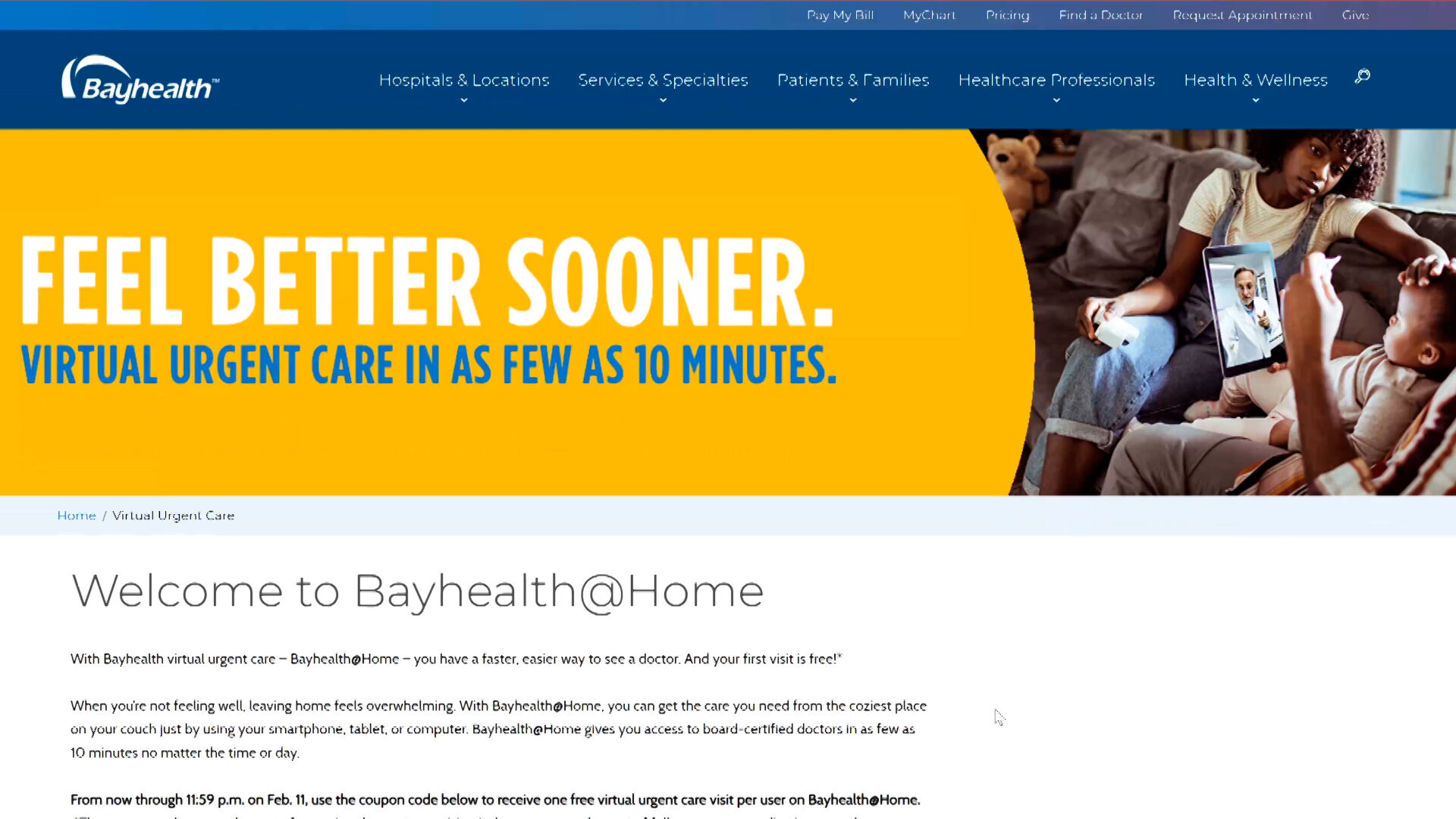 Bayhealth Virtual Urgent Care & Other Relief Taking Pressure Off Of Hospitals